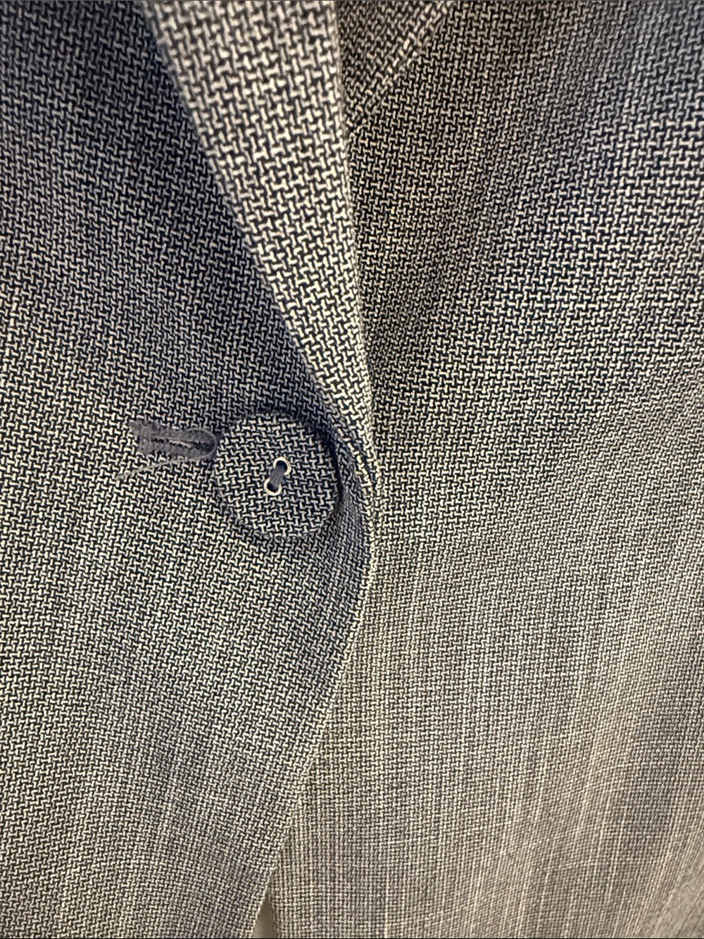 H&M Blue Pinstripe Single-Button Tailored Blazer - Picture 3 of 8